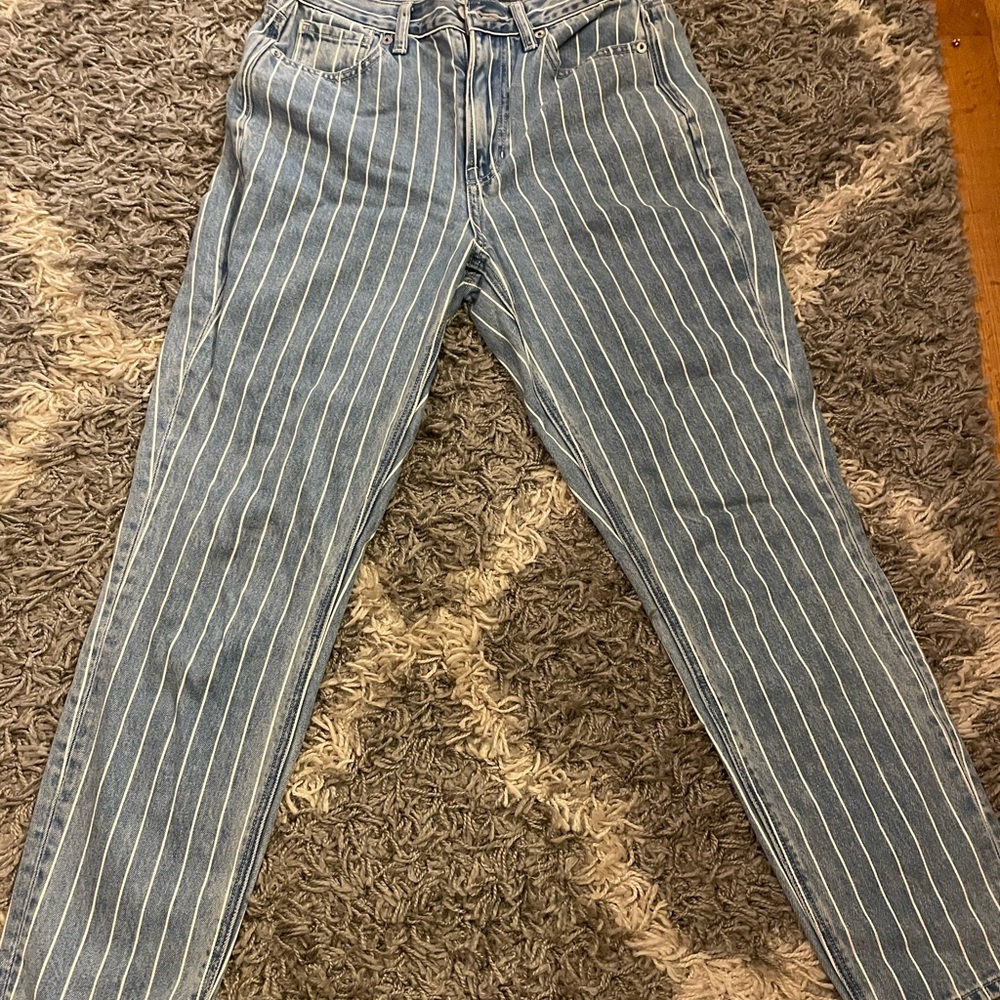 Stripped American eagle jeans